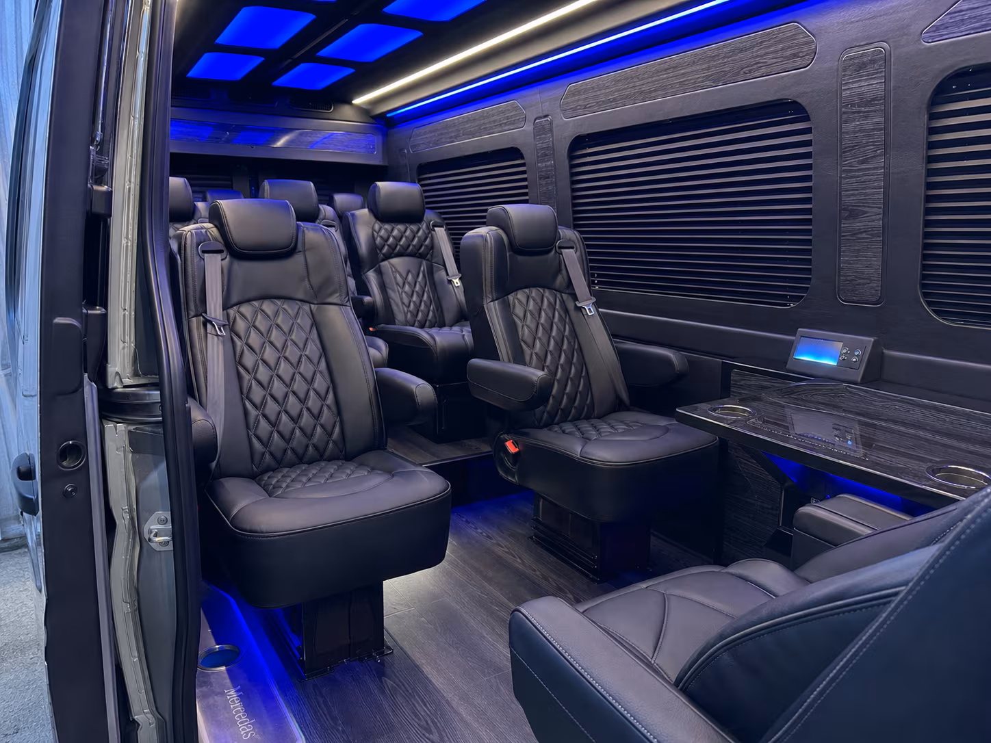 Baton Rouge Airport Shuttle & Transportation party bus interior