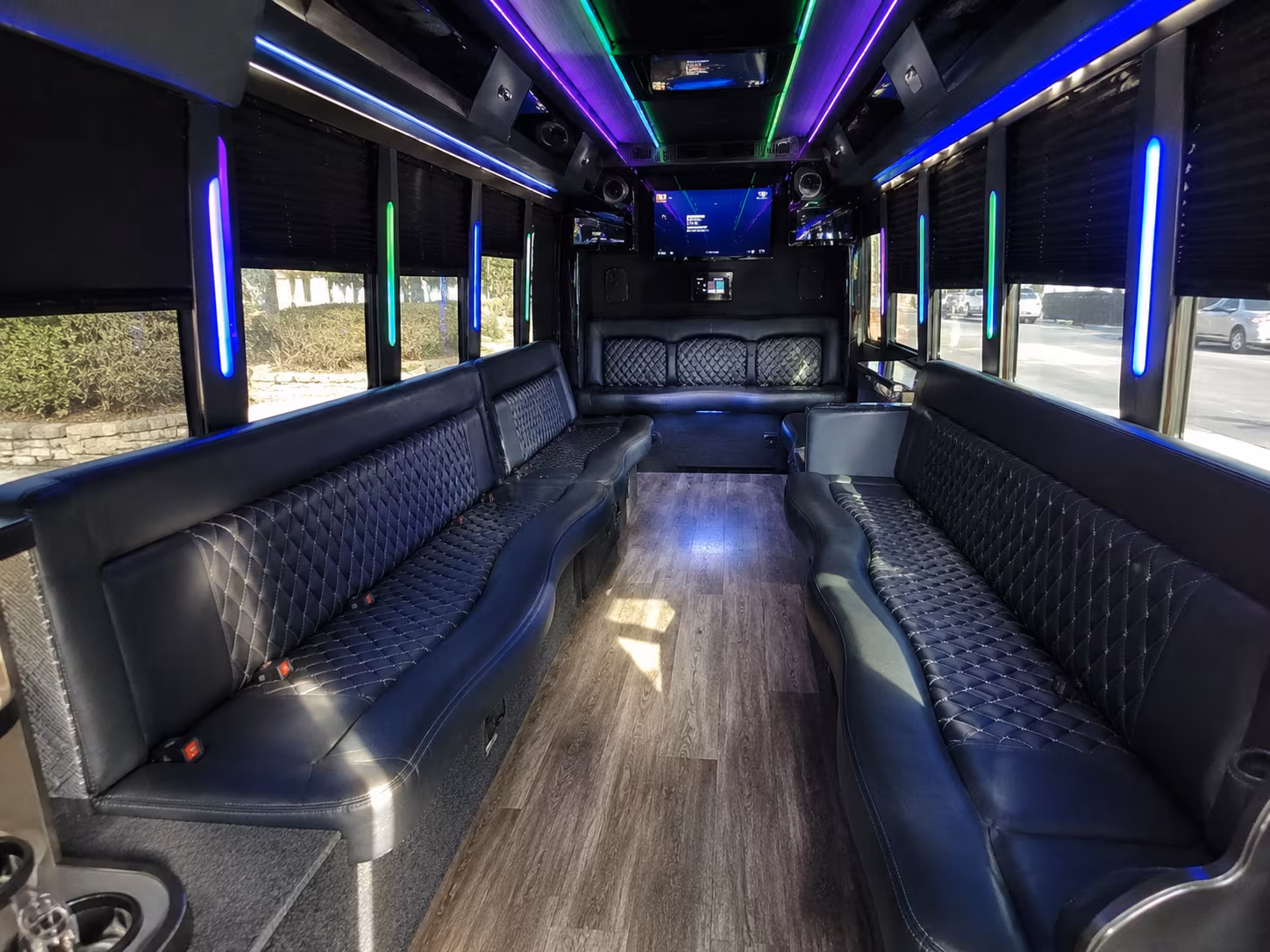 Baton Rouge Bachelor & Bachelorette Transportation party bus exterior