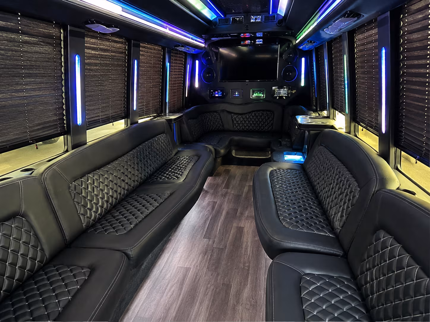 Baton Rouge Private Event Transportation party bus exterior