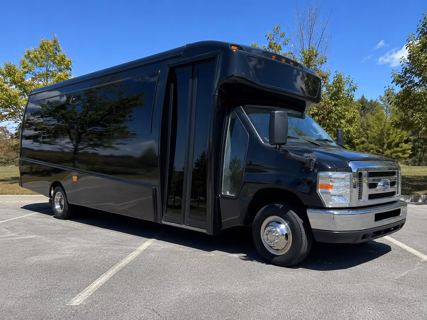 Baton Rouge School Event Transportation party bus interior