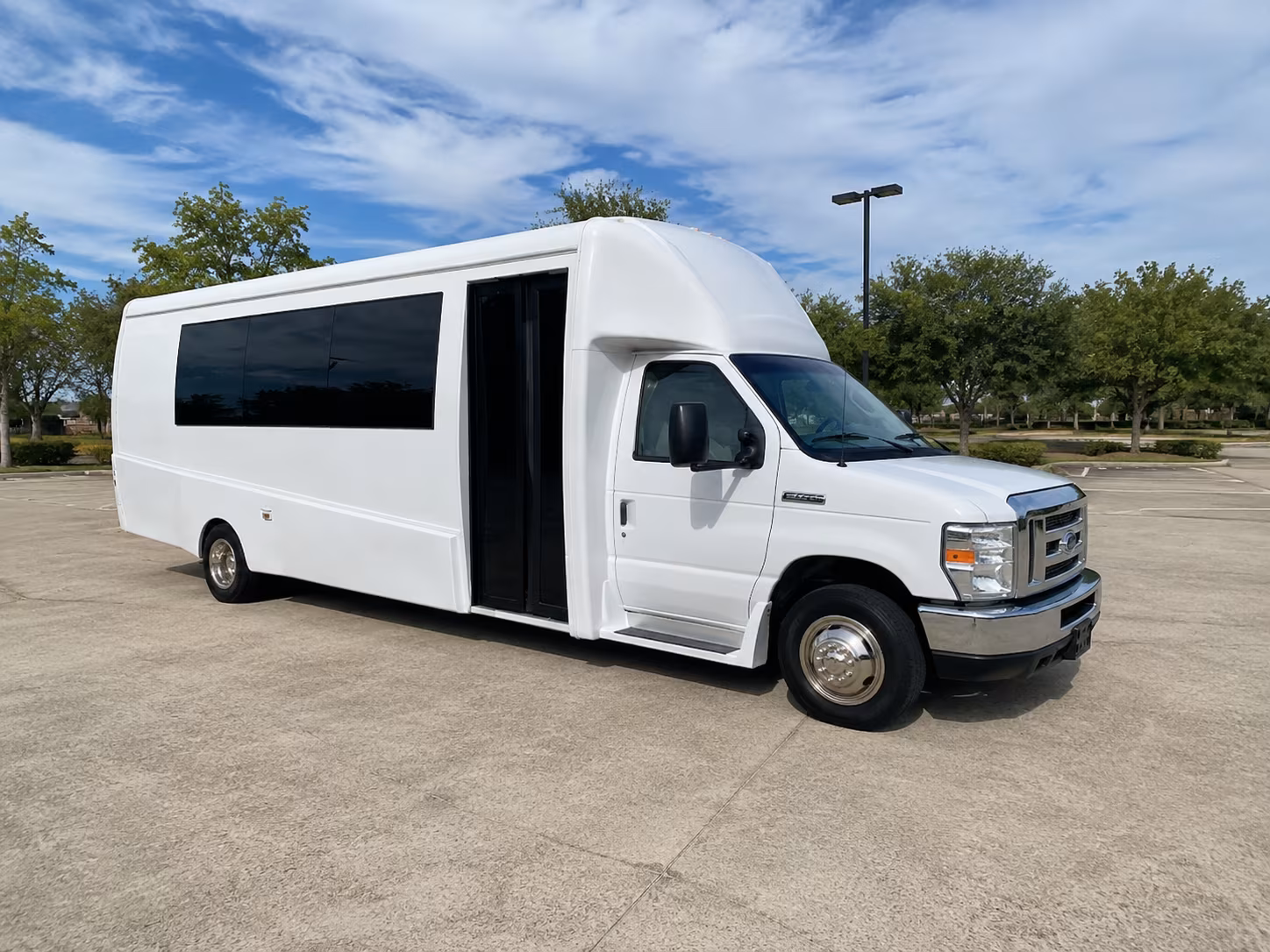 Baton Rouge Sporting Event Transportation party bus exterior