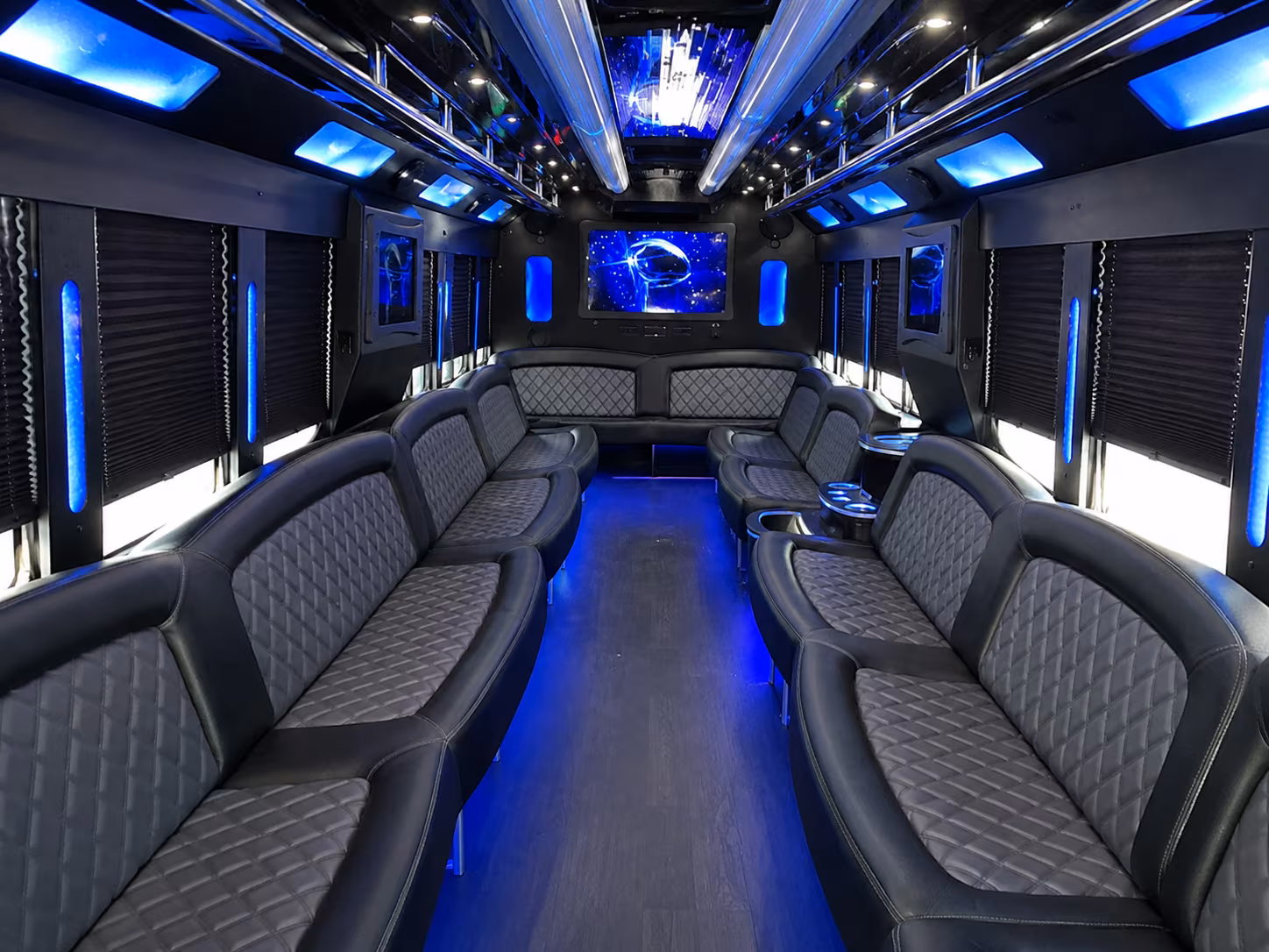 Baton Rouge Wedding Transportation party bus exterior
