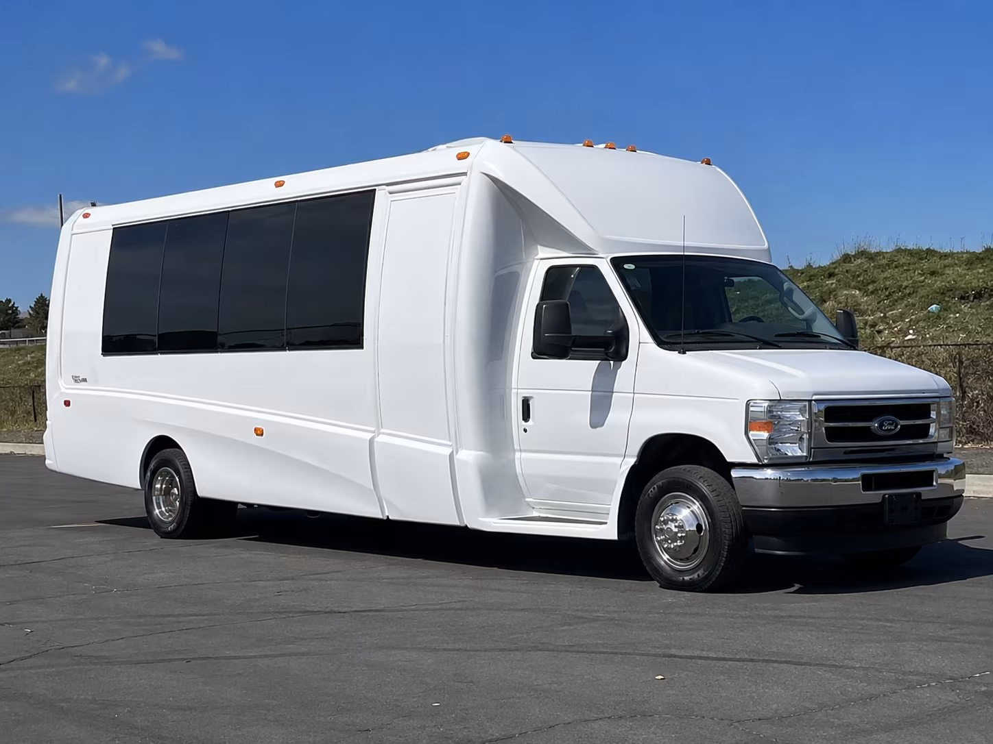Interior of a party bus rental serving Baton Rouge