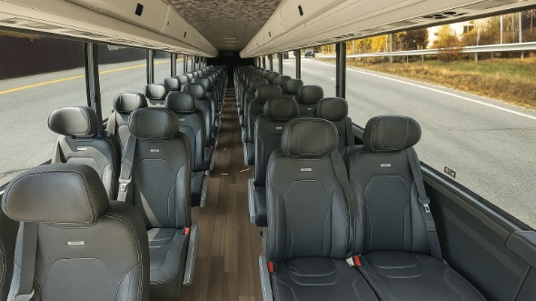 Interior of Charter Bus Company Baton Rouge's 30 Passenger Minibus in Baton Rouge