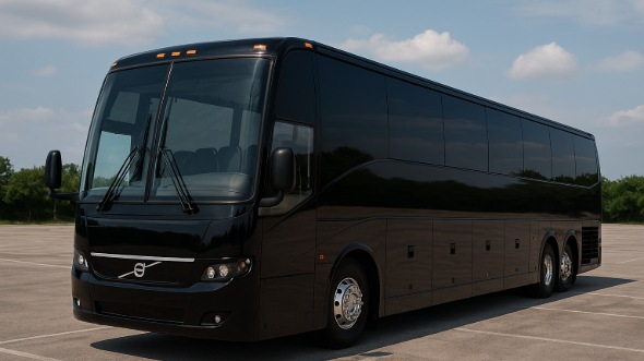 Exterior of Charter Bus Company Baton Rouge's 44 Passenger Charter Bus in Baton Rouge
