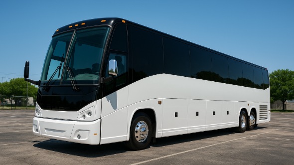 Exterior of Charter Bus Company Baton Rouge's 45 Passenger Charter Bus in Baton Rouge