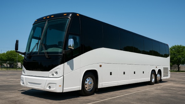 Exterior of Charter Bus Company Lafayette's 50 Passenger Party Bus in Lafayette