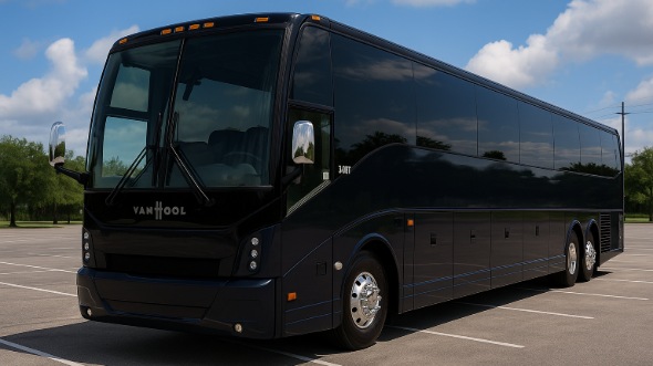 Exterior of Charter Bus Company Mobile's 50 Passenger Party Bus in Mobile