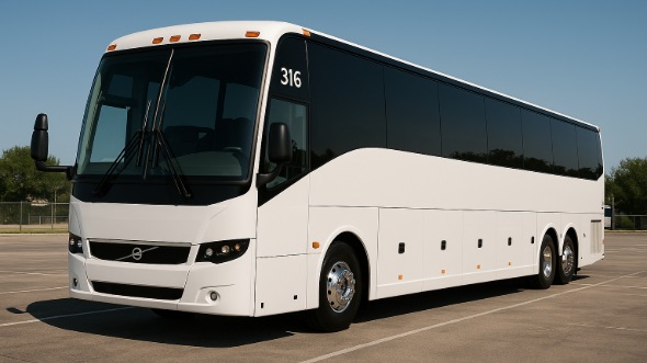 Exterior of Charter Bus Company Shreveport's 50 Passenger Party Bus in Shreveport