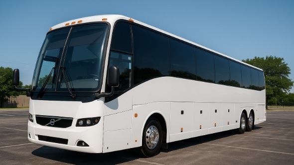 Exterior of Charter Bus Company Baton Rouge's 54 Passenger Charter Bus in Baton Rouge